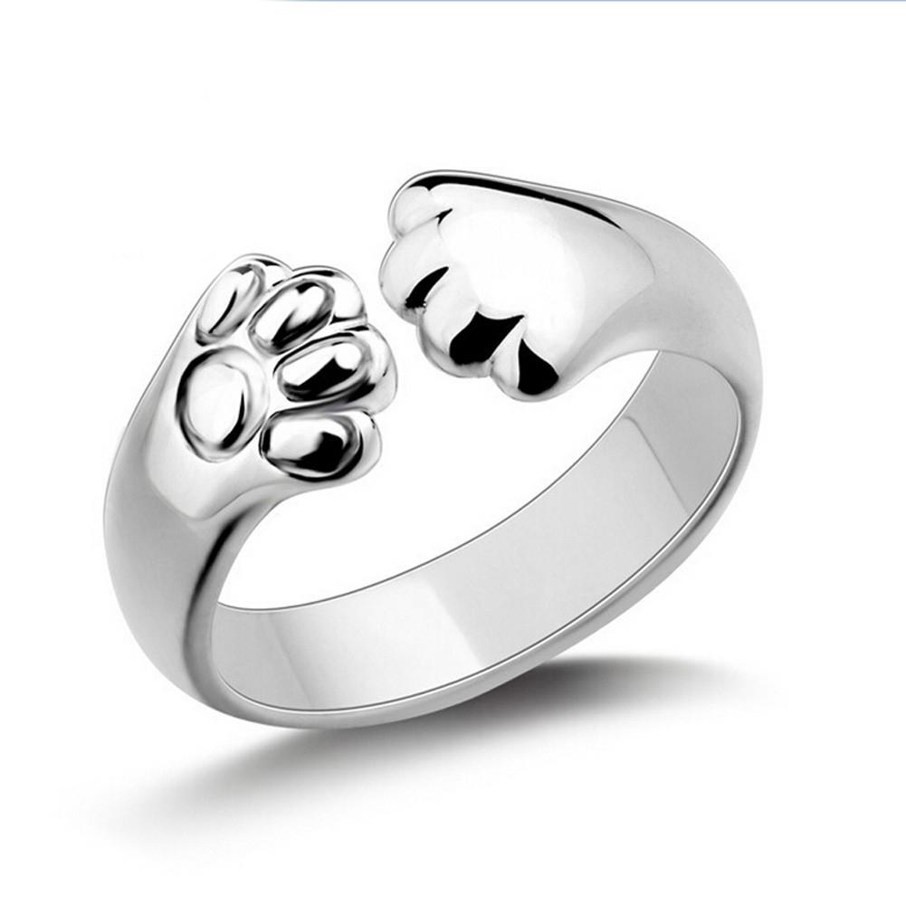 Limited Edition Silver Adorable Cat Ring