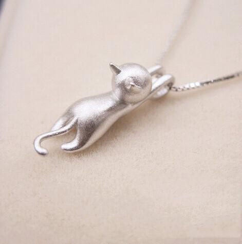 Hanging Cat Necklace