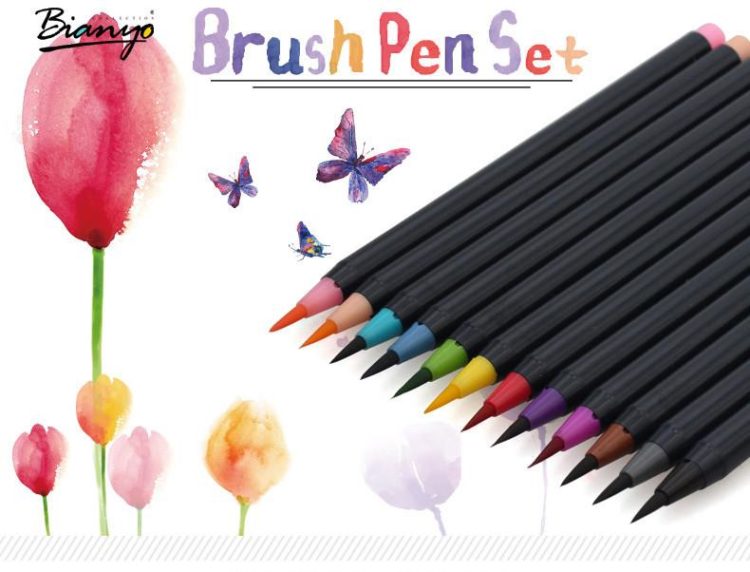 Watercolor Brush Pens - 12 Piece Set (Free Shipping)