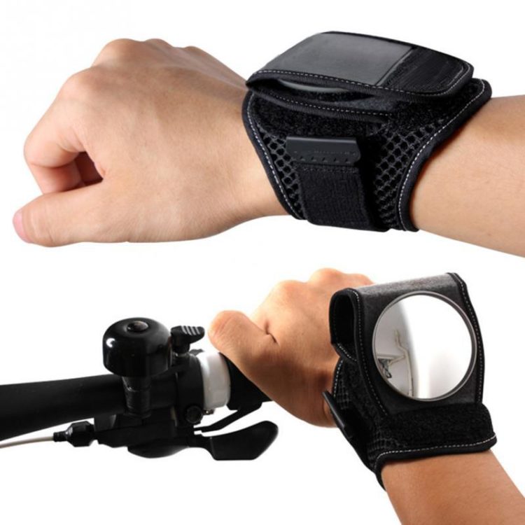 BICYCLE WRIST SAFETY REARVIEW MIRROR