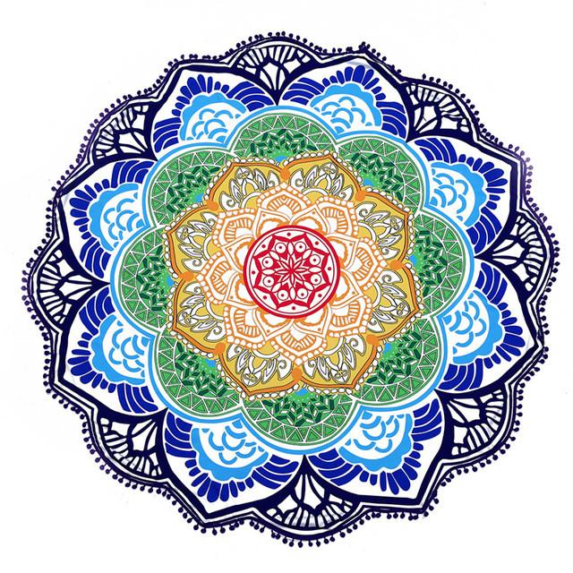 Mandala Shaped Tapestry