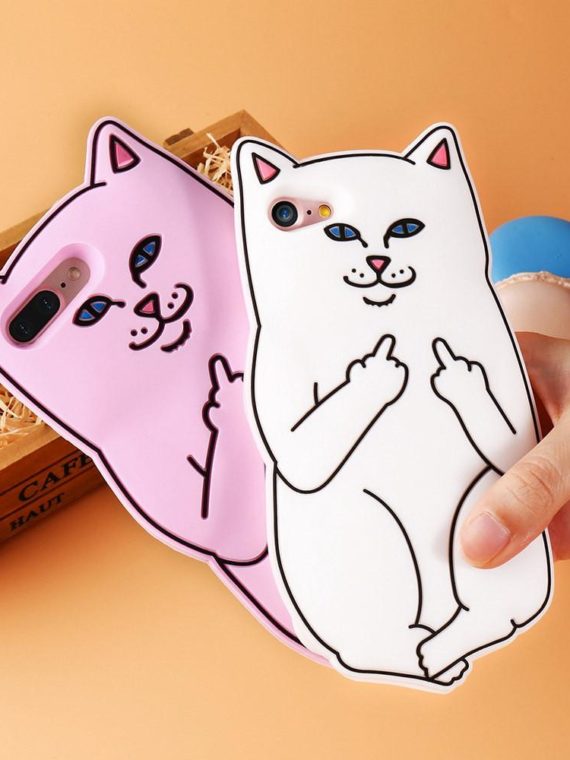 Cute 3D Soft Silicon Cat Case