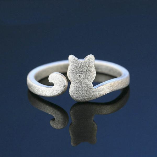 "STAND AGAINST CAT ABUSE" AWARENESS RING (adjustable to fit any finger)