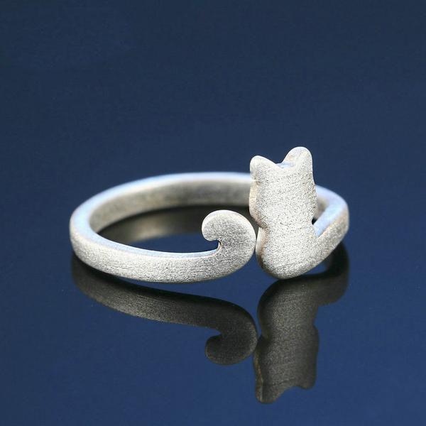 "STAND AGAINST CAT ABUSE" AWARENESS RING (adjustable to fit any finger)