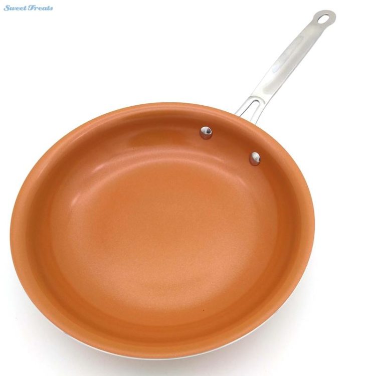 SLIPPY™ Non-stick Copper Frying Pan with Ceramic Coating and Induction [10 inches]