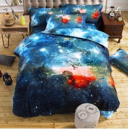 3D Galaxy Bedding Set