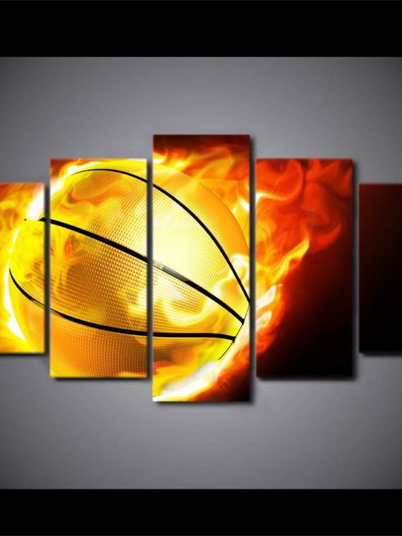 Flame basketball Canvas