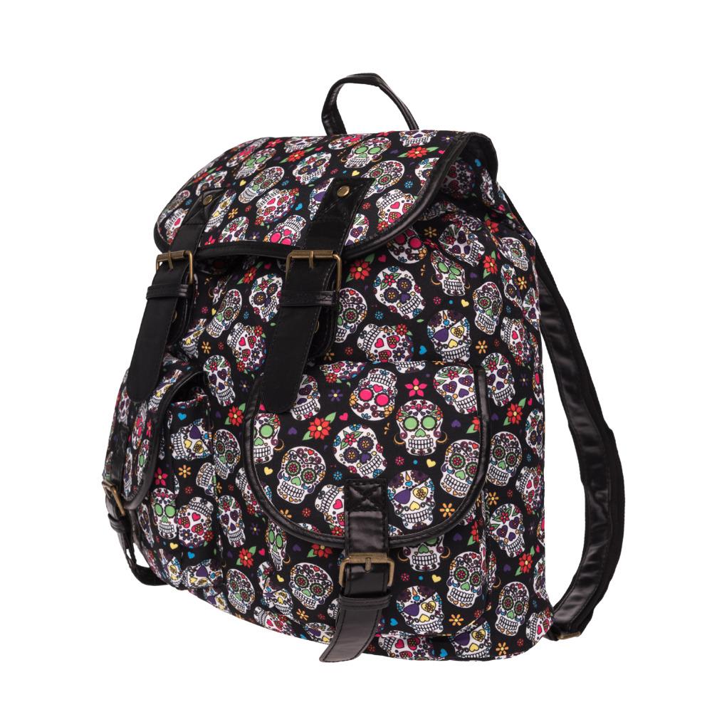 MEXICAN FLOWER SKULL Backpack