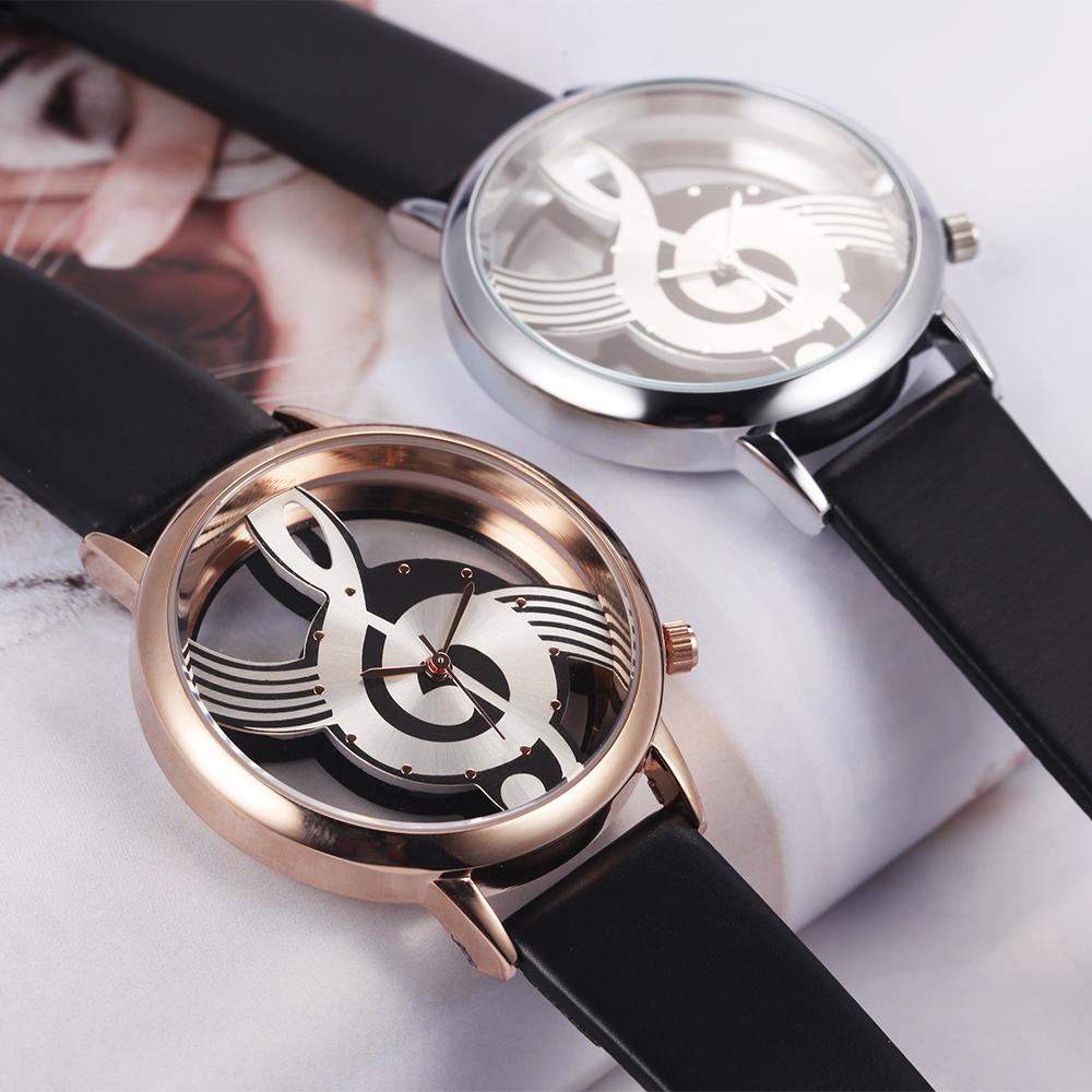 Musical Note Leather Watch