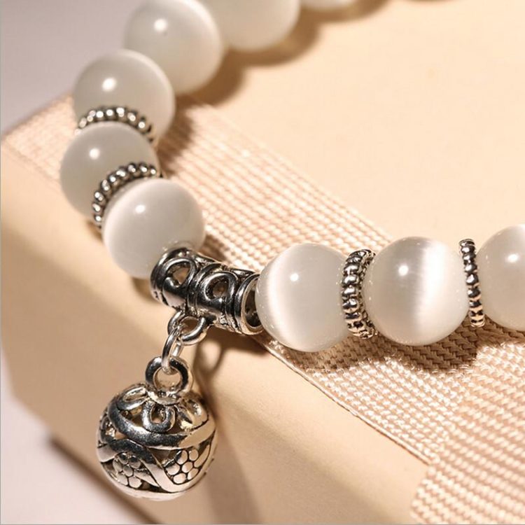 Natural opal beads bracelet