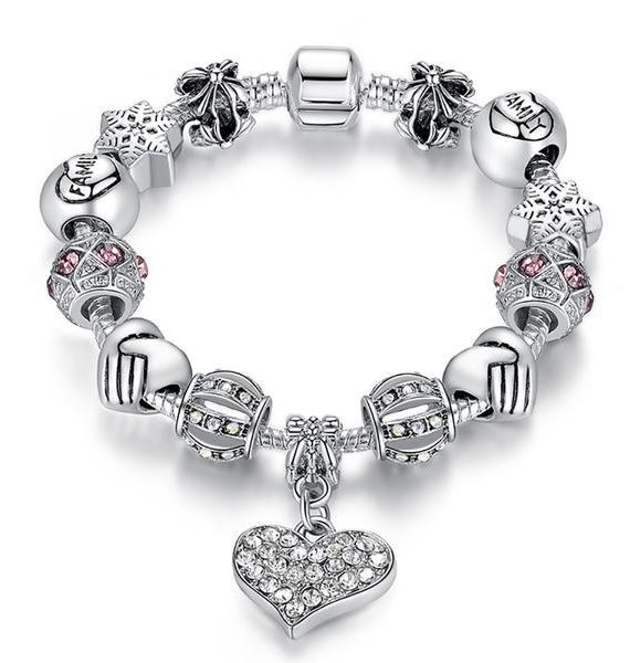 La Preciosa Silverplated Bead Charm Bracelet
