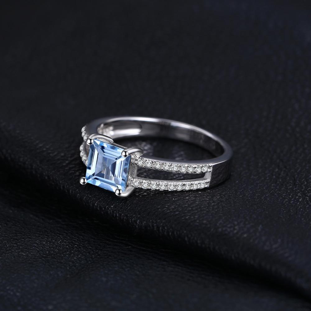 March Aquamarine Queen Ring