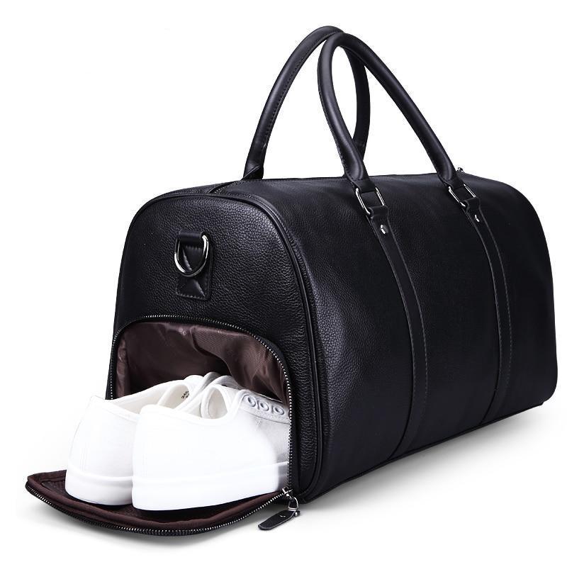 Leather Weekend Travel Duffel Bag [2 Variants]