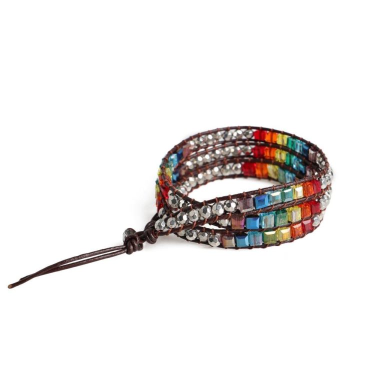 Handmade Rainbow Chakra Bracelet