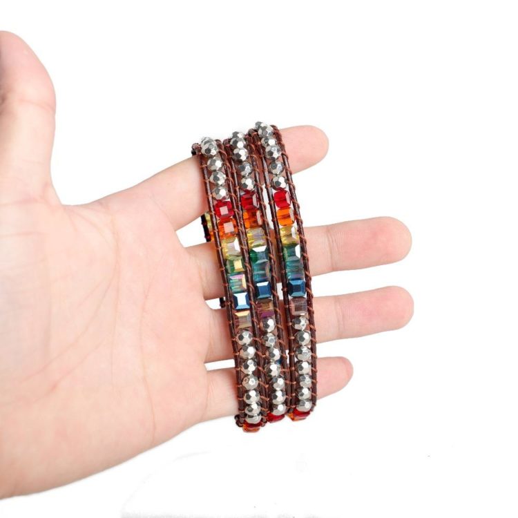 Handmade Rainbow Chakra Bracelet