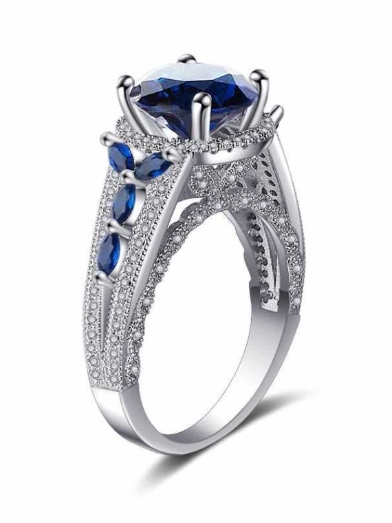Genuine Sapphire Gemstone Ring