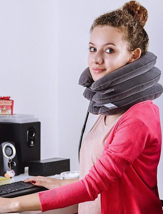Expandable Pain-Relief Neck Pillow Collar