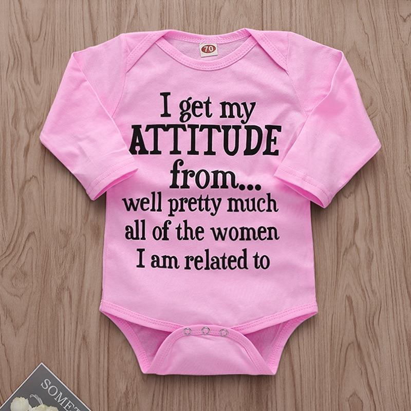 Attitude onesie, I get my attitude from...