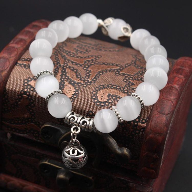Natural opal beads bracelet