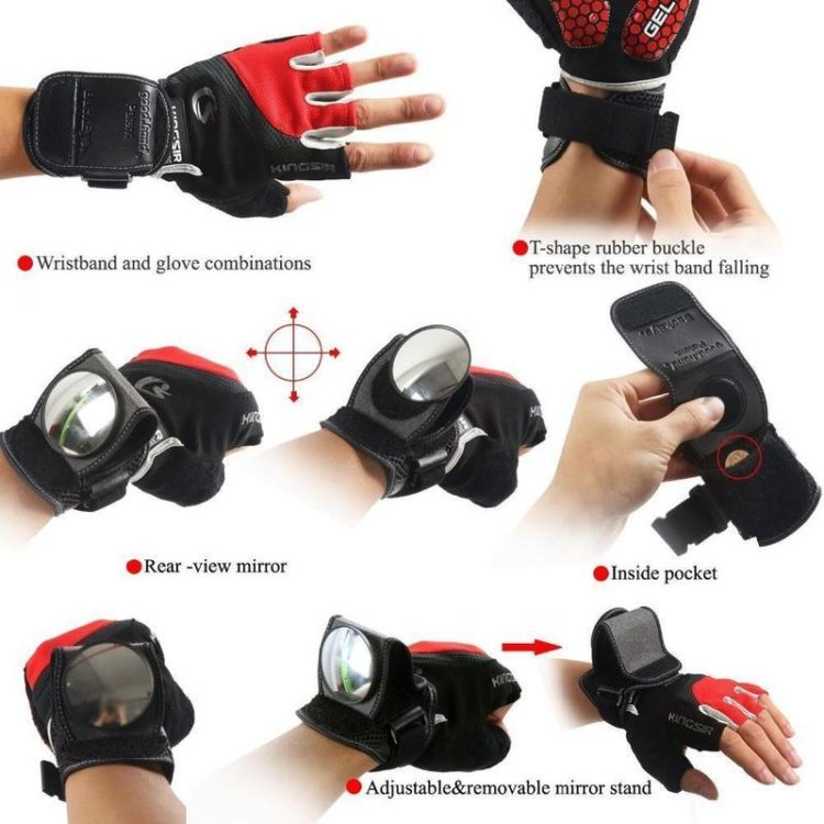 BICYCLE WRIST SAFETY REAR-VIEW MIRROR