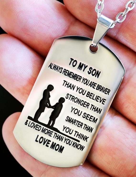 From Mom to Son – Stainless Steel Necklace