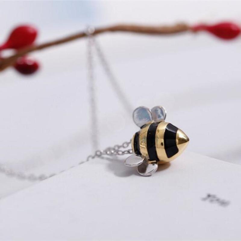 SILVER & GOLD BUMBLEBEE NECKLACE
