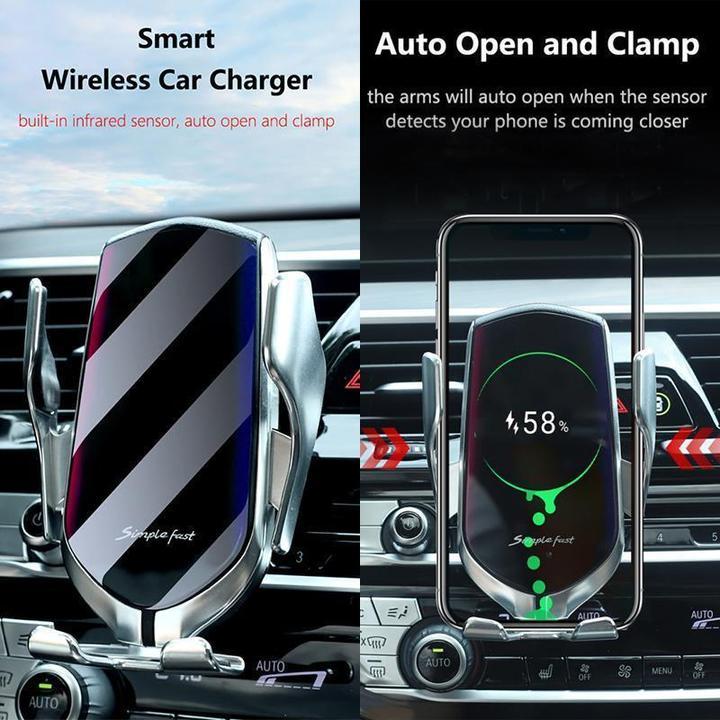 Smart Wireless Automatic Sensor Car Phone Holder Charger