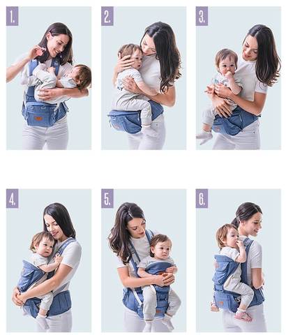 Baby Carrier - 6 in 1 positions